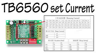 TB6560 stepper motor driver set Current [upl. by Chemush]