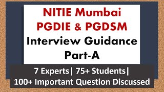 NITIE Mumbai PGDIE amp PGDSM  Post GATE Guidance  Part 1  GATE2021 [upl. by Garreth]