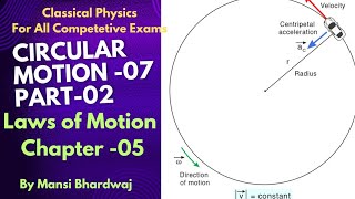 Circular Motion 07  Part02 Laws of Motion  For All Competitive Exams IIT JEE NEET JEST [upl. by Ridglea870]