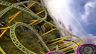 Toverland Rollercoaster Onride Mix  Booster Bike  Dwervelwind  Troy [upl. by Nadoj]