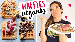 Receta de waffles sin gluten y vegana [upl. by Callery]