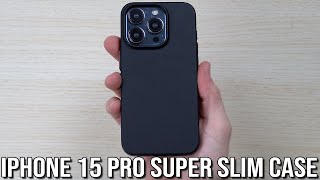 Torras Super Slim Black iPhone 15 Pro Case [upl. by Arihaz]