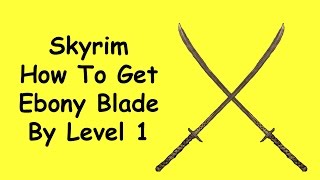 Skyrim Special Edition  How To Get Best Weapon By Level 1 Skyrim Remastered Guides [upl. by Ahseekat560]