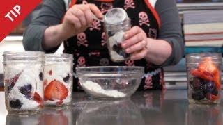 How to Bake Cakes in a Jar  CHOW Tip [upl. by Aeila]