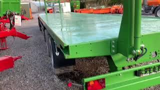 Pronar T028KM Hydraulic Sidewall Bale Trailer [upl. by Arahd]