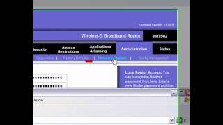 Update de Firmware do Linksys WRT54G [upl. by Ayahsal]