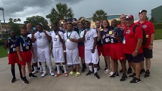 Special Olympics USA Games flag football Final championship New Jersey vs DC Orlando Florida￼￼ [upl. by Aynodal]