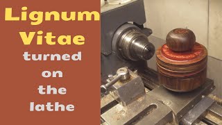 Lignum Vitae on the lathe [upl. by Ong]