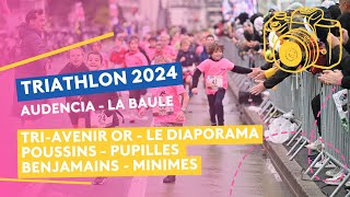 Triathlon Audencia La Baule 2024  Diaporama des courses TriAvenir en Or [upl. by Iretak]