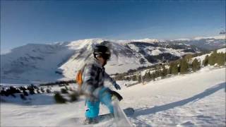 Snowboarding Harakiri Black Run Fail Mayrhofen Austria 2016 [upl. by Elizabeth]