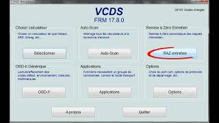 REMISE À ZERO VIDANGE AUDI A3 AVEC LE VCDS EN LONG LIFE [upl. by Avie221]