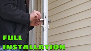 Pella Storm Door How to install Storm Doors [upl. by Ayitahs]