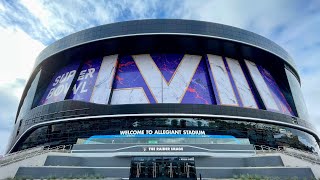 THE STAGE IS SET Inside Allegiant Stadium Field Preparations Topdressing Outdoor LED Interior [upl. by Regni]