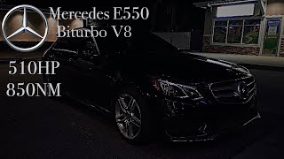 Tuned 510hp Stage 1 Mercedes E550 Biturbo 4matic W212 [upl. by Dyraj]