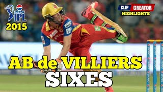 AB de Villiers 360 🔥 AB de Villiers all sixes in IPL abdevilliers ipl [upl. by Sokin]