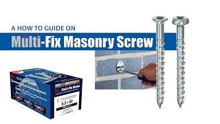 MultiFix Masonry Screws  Timco  How To Tuesday [upl. by Horten218]