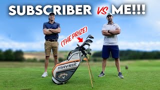 ME vs A SUBSCRIBER for a new set of golf clubs [upl. by Lebasy]