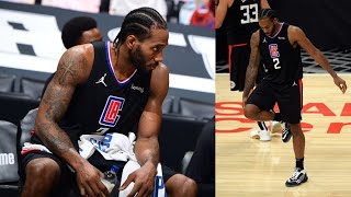 Kawhi Leonard Knee Injury Could Be ACL Out Game 5 2021 NBA Playoffs [upl. by Eceinhoj664]