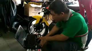 Buang cut off Y15ZR Apitech Ecu [upl. by Sadye]