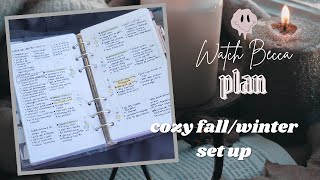 new cozy set up in my filofax holborn personal planner [upl. by Glynis]