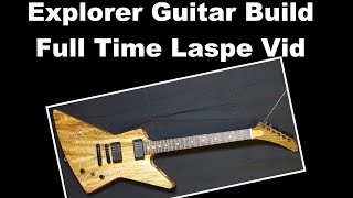 Explorer Guitar Build  Full Process From Slab to Sound Clip  Mango and Black Palmwood [upl. by Giesecke]