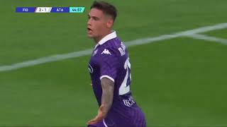 Highlights Fiorentina vs Atalanta 32 Koopmeiners Bonaventura M Quarta Lookman Kouame [upl. by Illom853]