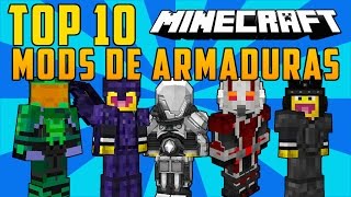 TOP 10 MODS DE ARMADURAS MINECRAFT 181710  Los Mejores Mods [upl. by Arreik]