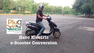 Hero Electric स्कूटर लिथियमआयन Conversion [upl. by Airamana]