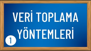 Veri Toplama Yöntemleri  1  Gözlem Görüşme Deney ve Doküman İncelemesi Yöntemleri [upl. by Adnyl]