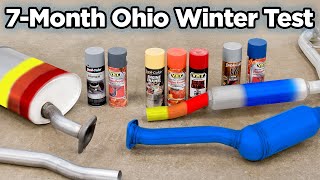 Best High Heat Spray Paint to Prevent Rust on an Exhaust  7 Month Winter Test [upl. by Aramot260]