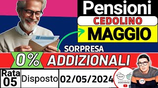 ⚠️ CEDOLINO PENSIONI MAGGIO ➡ NOVITà DETTAGLIO IMPORTI ADDIZIONALI AZZERATE AUMENTI IRPEF PAGAMENTI [upl. by Joshua496]