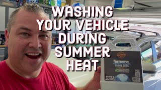 Waterless Car Wash Masterson’s Waterless Auto Detailing Washing Cars In The Heat [upl. by Jillene]