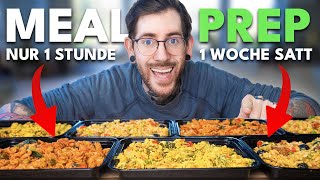 1 STUNDE KOCHEN  1 WOCHE ESSEN Günstig amp Einfach [upl. by Wilfrid]