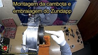 Montagem do motor Zundapp  Cambota e embraiagem [upl. by Katrine472]