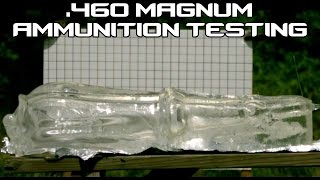 460 MAGNUM ammunition ballistic testing in SlowMo 60P [upl. by Ryley241]