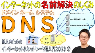 【超入門2023⑨】DNS 名前解決の仕組みを５分でざっくり解説 [upl. by Yssac]