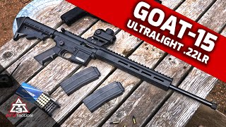 Reviewed GOAT15 Ultralight 22 SemiAuto Rifle  AT15 Stripped Lower Receiver [upl. by Mashe]