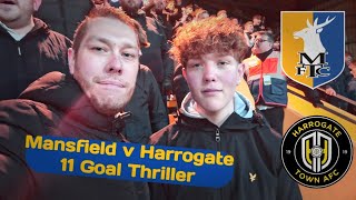 11 Goal Thriller Mansfield v Harrogate Vlog 2324 Season [upl. by Bein]