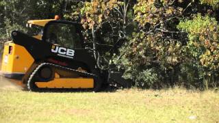 JCB Skid Steer Forestry Cutting Head Attachment [upl. by Ahseryt]