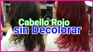 Cabello Rojo sin Decolorar  Lilyymakeuup [upl. by Ardnohsed]