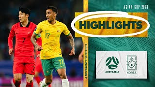 Australia v Korea Republic  Highlights  AFC Asian Cup 2023 [upl. by Grizel]