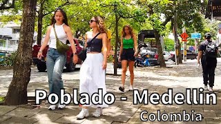 MEDELLIN avenida El Poblado WALKING TOUR [upl. by Atekin950]