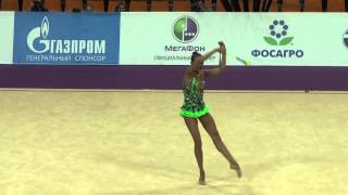 Mamun Margarita clubs Маргарита Мамун булавы Grand Prix 2014 Moscow [upl. by Rafaelia]