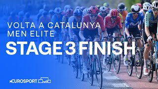 PHENOMENAL PERFORMANCE 🤩  Stage 3 Finish Volta a Catalunya 2024  Eurosport Cycling [upl. by Whorton]