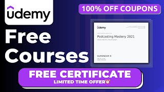 Udemy Free Certificate Courses  Udemy 100 OFF Coupons October 2023 [upl. by Kcered490]