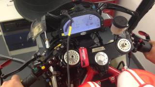 Magneti Marelli SRT ECU on a Desmosedici RR Dyno run [upl. by Aicenev]