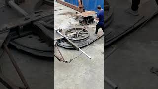 Light pole bending process Good tools and machinery can increase work efficiency [upl. by Emorej849]