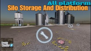 Silo Storage And Distribution  New mod for all platforms on FS22 [upl. by Airuam]