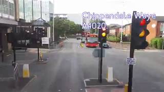 FULL ROUTE VISUAL EXPRESS ROUTE  London Bus Route 607 White City – Uxbridge  VMH2567 LA68DWZ [upl. by Ekihc]