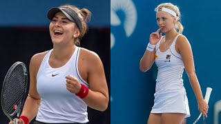 Bianca Andreescu vs Maryna Zanevska Highlights WTA STRASBOURG Open 2021 [upl. by Ettenawtna]